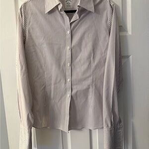 Brooks Brothers Purple and White Striped Shirt